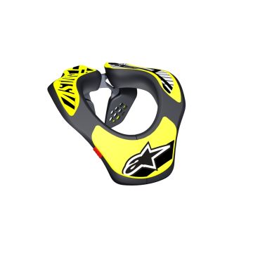 Supporto collo bambino Alpinestars Youth Neck Support nero giallo fluo