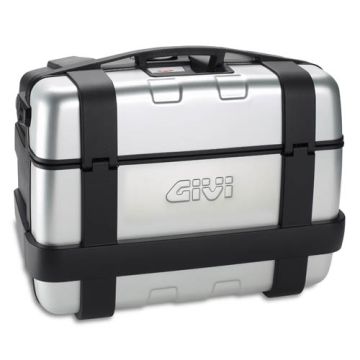 GIVI trk33n Borsa laterale Givi Trekker Monokey con finitura in alluminio e sportelli 33 litri