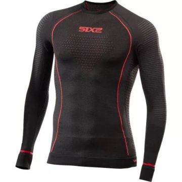 Maglia intima invernale SIXS TS2WCU Warm Nero Rosso